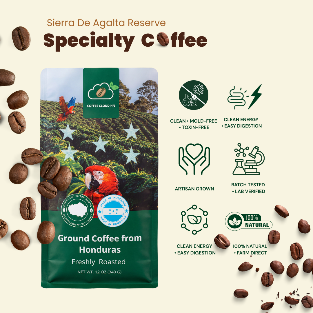 Single Origin Honduran Coffee whole bean front view